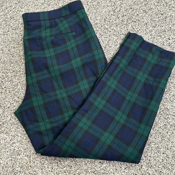 J crew green and blue wool plaid pants size 10 - Picture 10 of 10